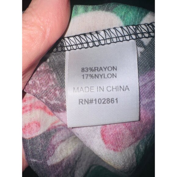 Retro 70s Colorful Sleeveless Button-Up Collared Blouse Top By Adore S Geometric - Picture 8 of 8